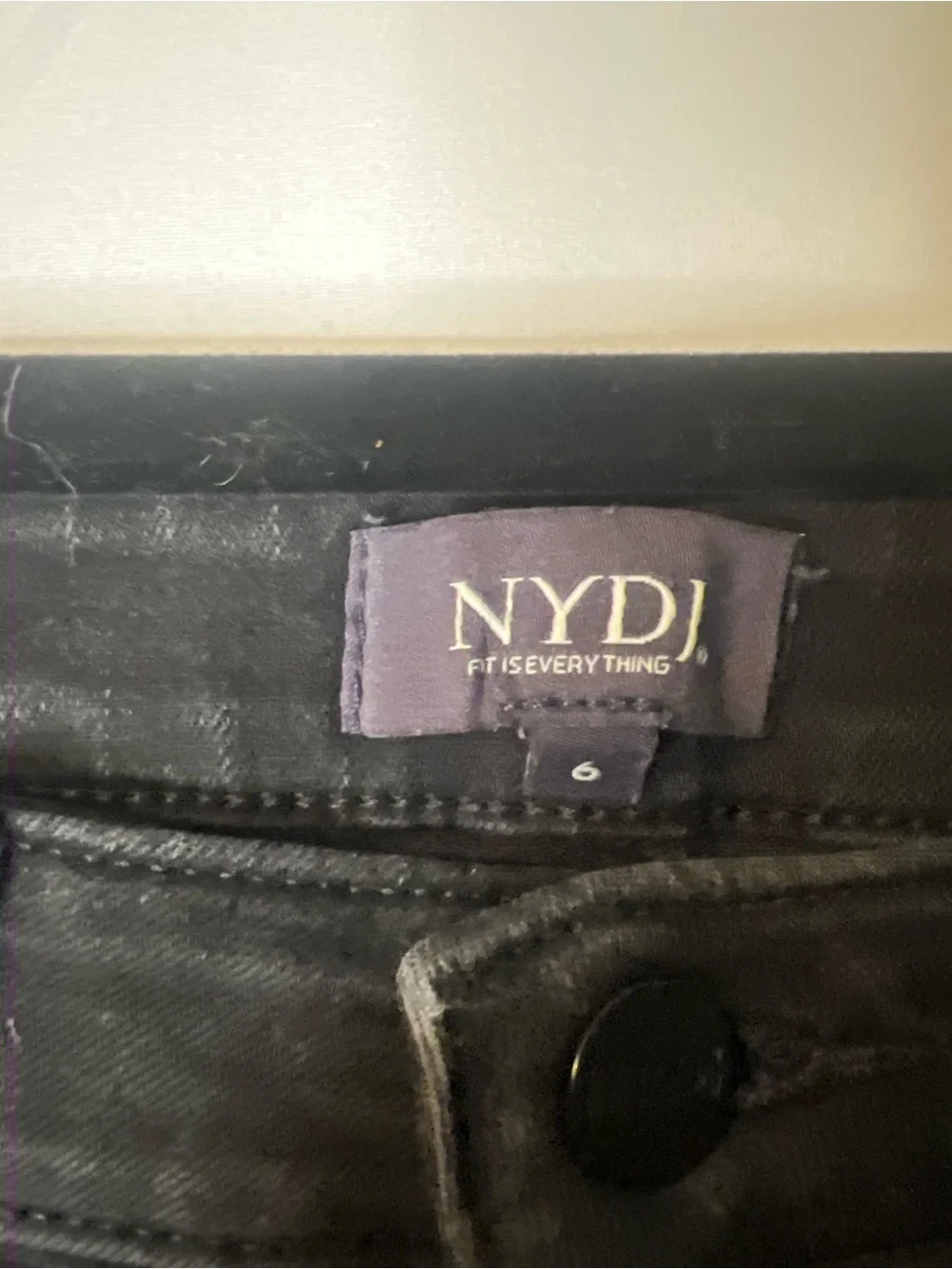 NYDJ Sheri Slim Lift Tuck Jeans - Black - Picture 4 of 4